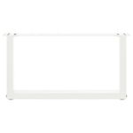 Casa si Gradina - Mobilier - Feronerie si accesorii mobila - Picioare masuta de cafea in forma de U 2 buc Alb Otel - Infinity.ro