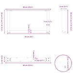 Casa si Gradina - Mobilier - Feronerie si accesorii mobila - Picioare masuta de cafea in forma de U 2 buc Alb Otel - Infinity.ro