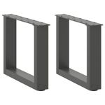 Casa si Gradina - Mobilier - Feronerie si accesorii mobila - Picioare pentru masuta de cafea in forma U 2 buc Antracit Otel - Infinity.ro