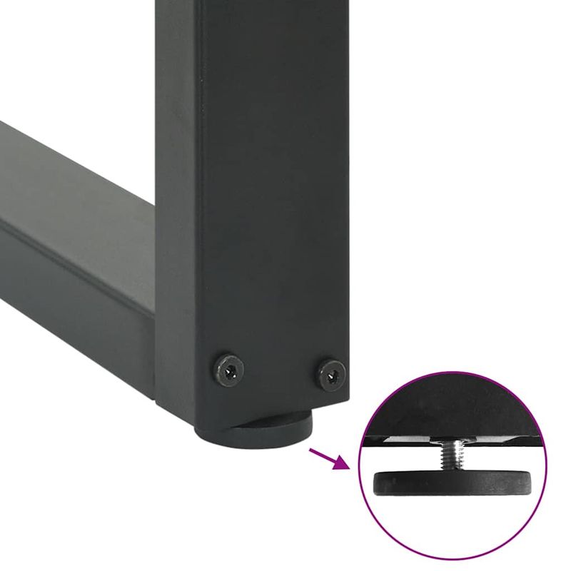 Casa si Gradina - Mobilier - Feronerie si accesorii mobila - Picioare pentru masuta de cafea in forma U 2 buc Antracit Otel - Infinity.ro