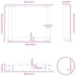 Casa si Gradina - Mobilier - Feronerie si accesorii mobila - Picioare pentru masuta de cafea in forma U 2 buc Antracit Otel - Infinity.ro