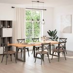 Casa si Gradina - Mobilier - Feronerie si accesorii mobila - Picioare pentru masuta cafea in forma U, 3 buc Otel natural Otel, mărime 80x(72-73) cm - Infinity.ro