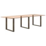 Casa si Gradina - Mobilier - Feronerie si accesorii mobila - Picioare pentru masuta cafea in forma U, 3 buc Otel natural Otel, mărime 80x(72-73) cm - Infinity.ro