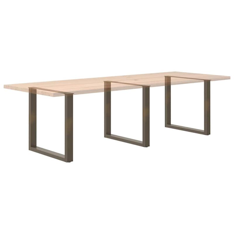 Casa si Gradina - Mobilier - Feronerie si accesorii mobila - Picioare pentru masuta cafea in forma U, 3 buc Otel natural Otel, mărime 80x(72-73) cm - Infinity.ro