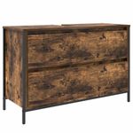 Casa si Gradina - Mobilier - Mobilier baie - Corpuri baie - Dulap pentru baie cu sertare stejar afumat 90x34,5x60 cm - Infinity.ro