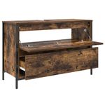 Casa si Gradina - Mobilier - Mobilier baie - Corpuri baie - Dulap pentru baie cu sertare stejar afumat 90x34,5x60 cm - Infinity.ro