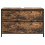 Casa si Gradina - Mobilier - Mobilier baie - Corpuri baie - Dulap pentru baie cu sertare stejar afumat 90x34,5x60 cm - Infinity.ro