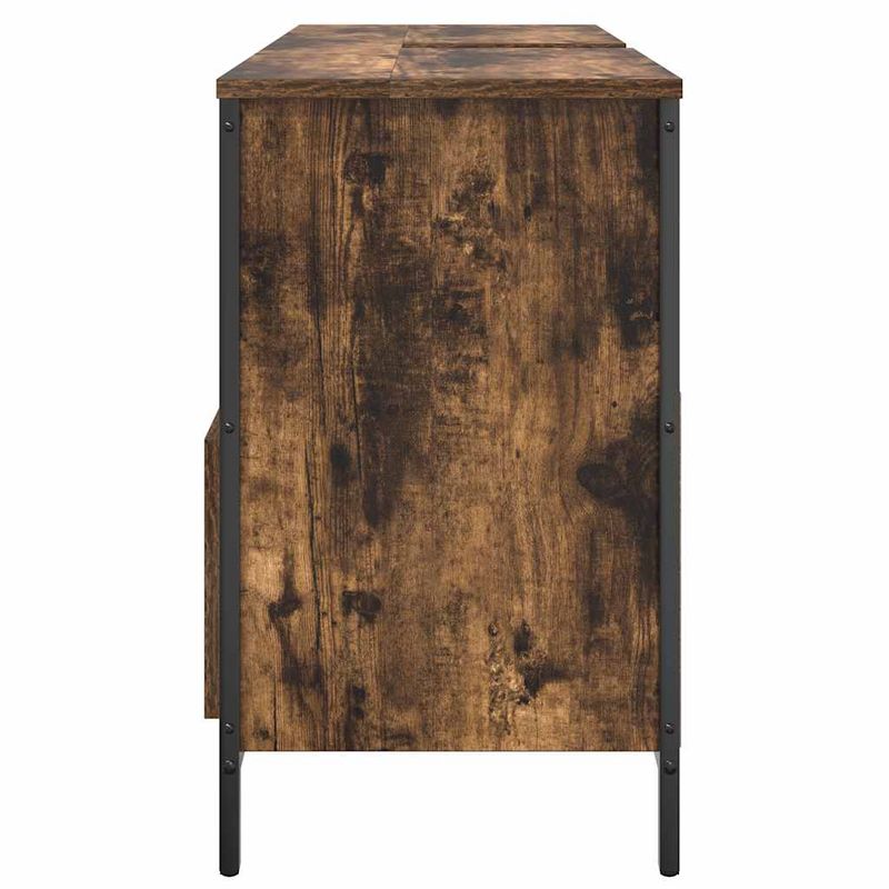 Casa si Gradina - Mobilier - Mobilier baie - Corpuri baie - Dulap pentru baie cu sertare stejar afumat 90x34,5x60 cm - Infinity.ro