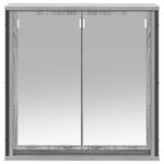 Casa si Gradina - Mobilier - Mobilier baie - Corpuri baie - Dulap de baie cu oglinda Gri Sonoma 60x21x60 cm - Infinity.ro