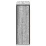 Casa si Gradina - Mobilier - Mobilier baie - Corpuri baie - Dulap de baie cu oglinda Gri Sonoma 60x21x60 cm - Infinity.ro