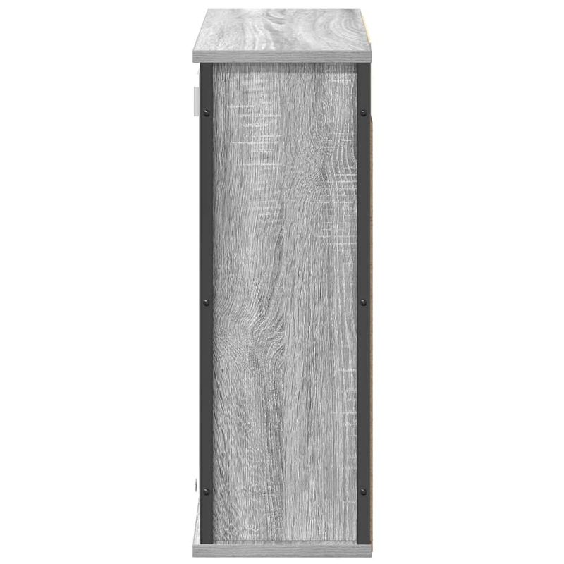 Casa si Gradina - Mobilier - Mobilier baie - Corpuri baie - Dulap de baie cu oglinda Gri Sonoma 60x21x60 cm - Infinity.ro