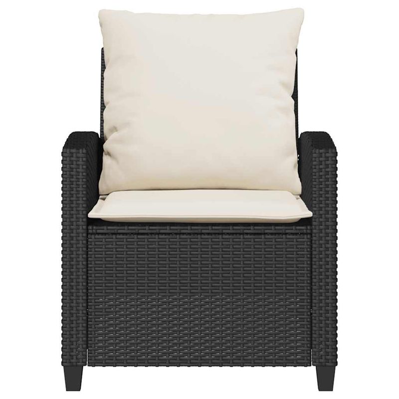 Casa si Gradina - Gradina si terasa - Mobilier exterior - Canapele si fotolii gradina - Set mobilier de gradina cu perne, 4 piese, negru, poliratan - Infinity.ro
