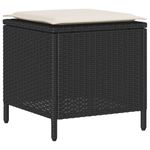 Casa si Gradina - Gradina si terasa - Mobilier exterior - Canapele si fotolii gradina - Set mobilier de gradina cu perne, 4 piese, negru, poliratan - Infinity.ro