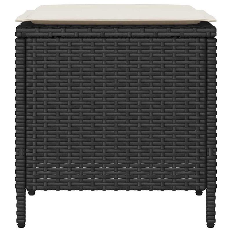 Casa si Gradina - Gradina si terasa - Mobilier exterior - Canapele si fotolii gradina - Set mobilier de gradina cu perne, 4 piese, negru, poliratan - Infinity.ro