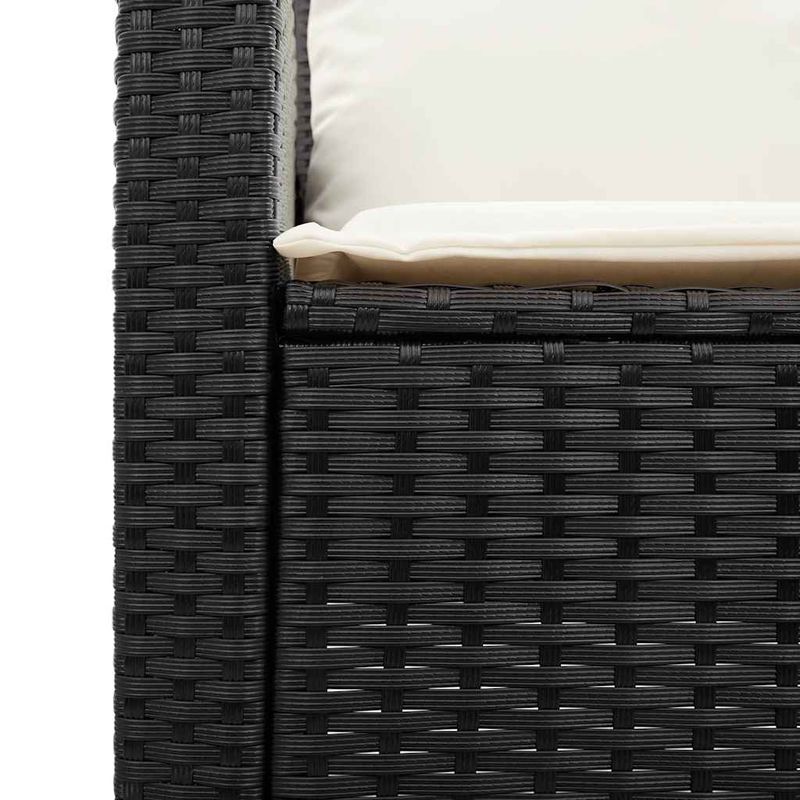 Casa si Gradina - Gradina si terasa - Mobilier exterior - Canapele si fotolii gradina - Set mobilier de gradina cu perne, 4 piese, negru, poliratan - Infinity.ro