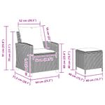 Casa si Gradina - Gradina si terasa - Mobilier exterior - Canapele si fotolii gradina - Set mobilier de gradina cu perne, 4 piese, negru, poliratan - Infinity.ro