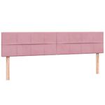 Casa si Gradina - Mobilier - Paturi si accesorii - Paturi - Pat box spring cu saltea, roz, 180x210 cm, catifea - Infinity.ro