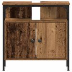 Casa si Gradina - Mobilier - Mobilier baie - Comode baie - Comoda pentru chiuveta de baie lemn vechi lemn prelucrat - Infinity.ro
