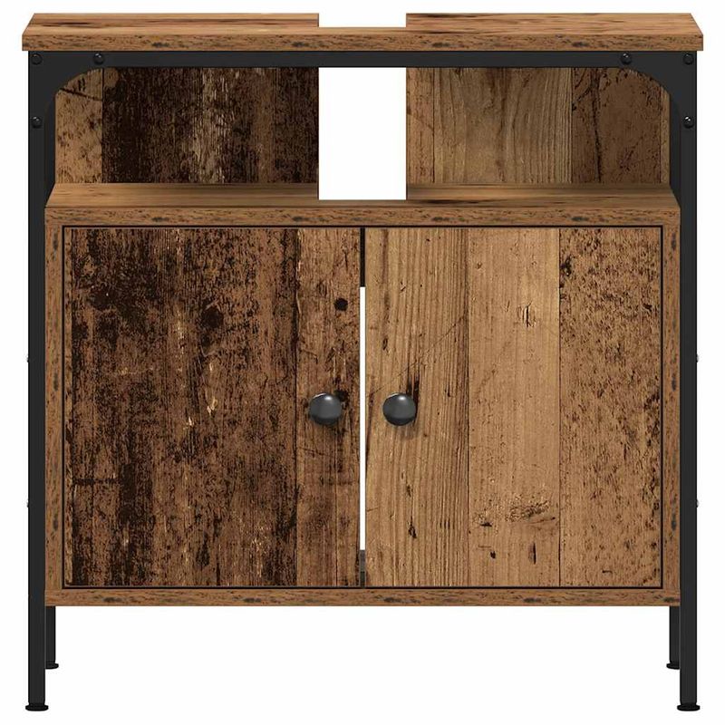 Casa si Gradina - Mobilier - Mobilier baie - Comode baie - Comoda pentru chiuveta de baie lemn vechi lemn prelucrat - Infinity.ro