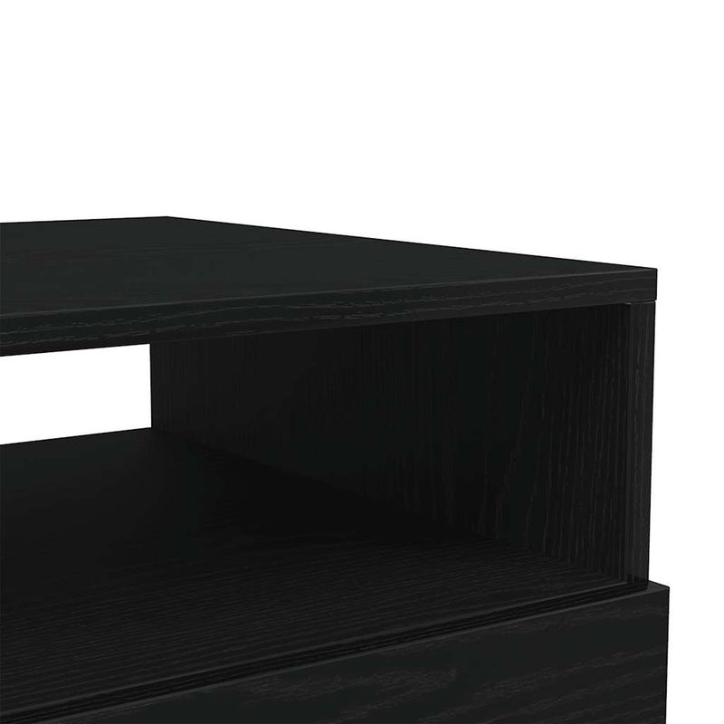 Casa si Gradina - Mobilier - Mese si birouri - Masute de cafea - Masuta de cafea cu lumini LED Stejar negru 50x49x40 cm - Infinity.ro