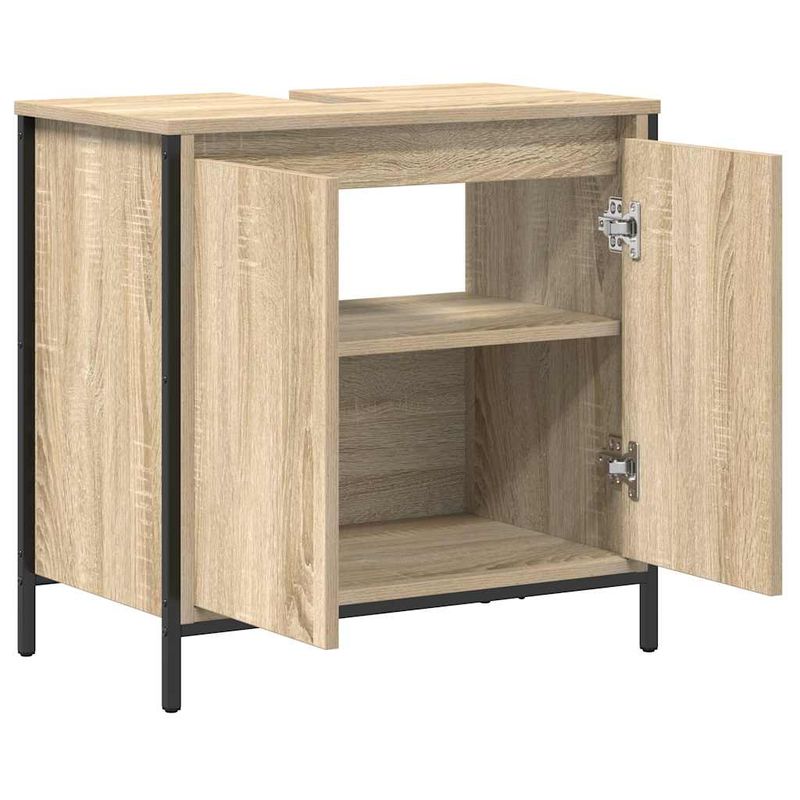 Casa si Gradina - Mobilier - Mobilier baie - Corpuri baie - Dulap pentru lavoar baie Stejar Sonoma 60x34,5x60 cm - Infinity.ro
