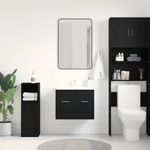 Casa si Gradina - Mobilier - Seturi de mobilier - Seturi baie - Dulap chiuveta baie, stejar negru, 60x38,5x46cm, lemn prelucrat - Infinity.ro