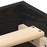 Casa si Gradina - Mobilier - Paturi si accesorii - Paturi - Cadru pat fara saltea, stejar negru, 150x200 cm, lemn prelucrat - Infinity.ro