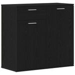 Casa si Gradina - Mobilier - Comode si corpuri - Comode - Servanta, stejar negru, 80x36 x75 cm, lemn prelucrat - Infinity.ro