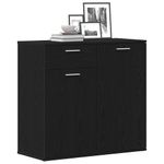 Casa si Gradina - Mobilier - Comode si corpuri - Comode - Servanta, stejar negru, 80x36 x75 cm, lemn prelucrat - Infinity.ro