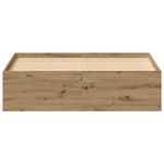 Casa si Gradina - Mobilier - Paturi si accesorii - Paturi - Cadru pat fara saltea Stejar Artisan 135x190cm Lemn prelucrat - Infinity.ro