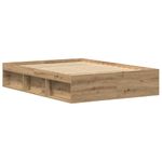 Casa si Gradina - Mobilier - Paturi si accesorii - Paturi - Cadru pat fara saltea Stejar Artisan 135x190cm Lemn prelucrat - Infinity.ro
