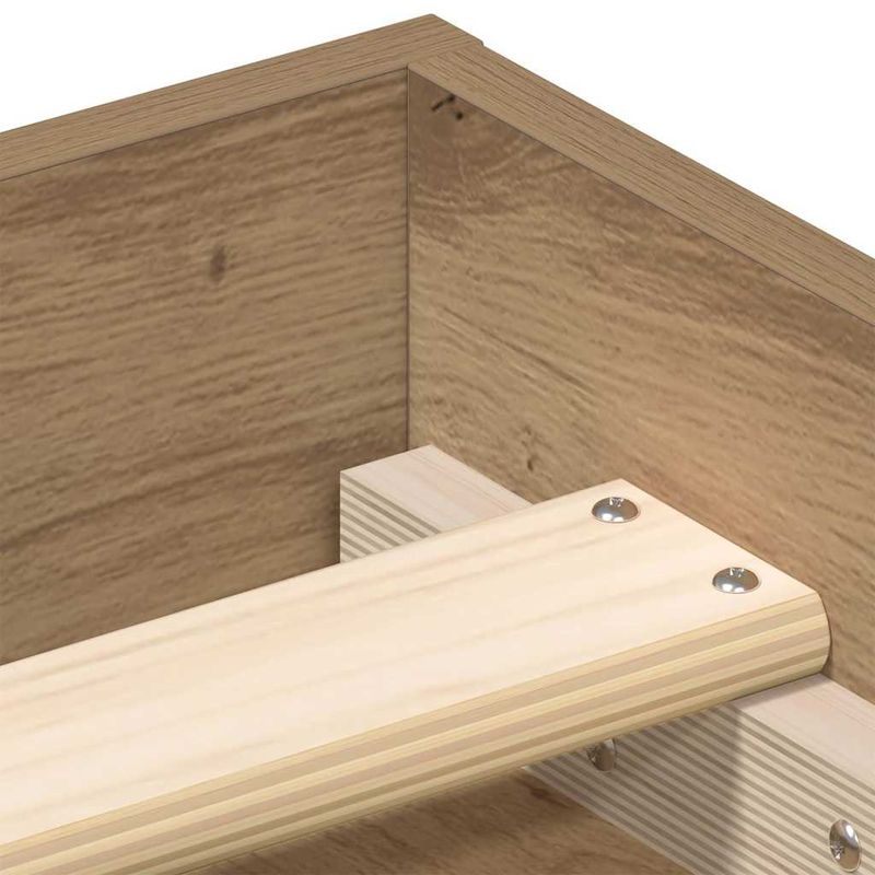 Casa si Gradina - Mobilier - Paturi si accesorii - Paturi - Cadru pat fara saltea Stejar Artisan 135x190cm Lemn prelucrat - Infinity.ro