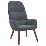 Casa si Gradina - Mobilier - Scaune si fotolii - Fotolii - Fotoliu de relaxare, gri inchis, catifea - Infinity.ro