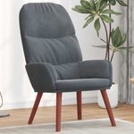 Casa si Gradina - Mobilier - Scaune si fotolii - Fotolii - Fotoliu de relaxare, gri inchis, catifea - Infinity.ro