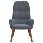 Casa si Gradina - Mobilier - Scaune si fotolii - Fotolii - Fotoliu de relaxare, gri inchis, catifea - Infinity.ro