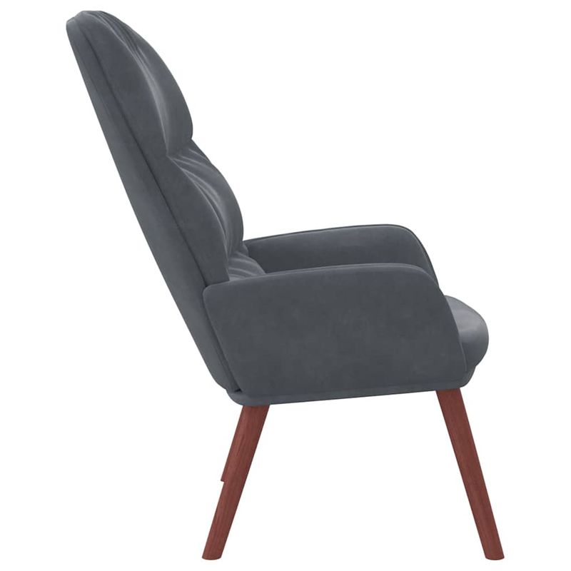 Casa si Gradina - Mobilier - Scaune si fotolii - Fotolii - Fotoliu de relaxare, gri inchis, catifea - Infinity.ro