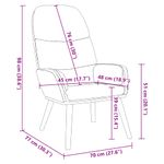 Casa si Gradina - Mobilier - Scaune si fotolii - Fotolii - Fotoliu de relaxare, gri inchis, catifea - Infinity.ro