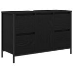 Casa si Gradina - Mobilier - Mobilier baie - Comode baie - Dulap pentru chiuveta cu sertare Stejar negru 90x34,5x60 cm - Infinity.ro