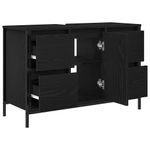 Casa si Gradina - Mobilier - Mobilier baie - Comode baie - Dulap pentru chiuveta cu sertare Stejar negru 90x34,5x60 cm - Infinity.ro