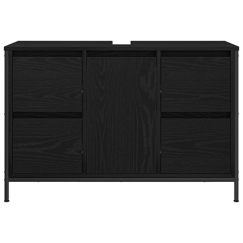 Casa si Gradina - Mobilier - Mobilier baie - Comode baie - Dulap pentru chiuveta cu sertare Stejar negru 90x34,5x60 cm - Infinity.ro
