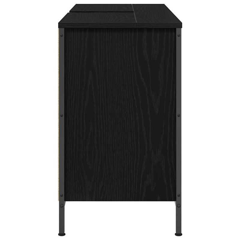 Casa si Gradina - Mobilier - Mobilier baie - Comode baie - Dulap pentru chiuveta cu sertare Stejar negru 90x34,5x60 cm - Infinity.ro