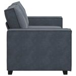 Casa si Gradina - Mobilier - Canapele si coltare - Canapele - Canapea cu 2 locuri, gri inchis, 140 cm, catifea - Infinity.ro