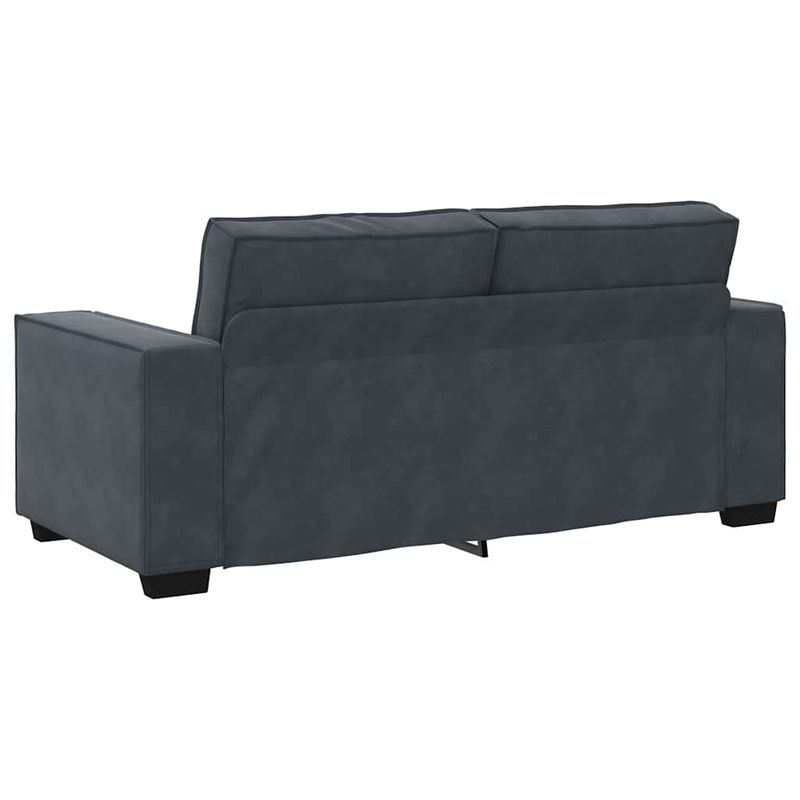 Casa si Gradina - Mobilier - Canapele si coltare - Canapele - Canapea cu 2 locuri, gri inchis, 140 cm, catifea - Infinity.ro