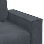Casa si Gradina - Mobilier - Canapele si coltare - Canapele - Canapea cu 2 locuri, gri inchis, 140 cm, catifea - Infinity.ro