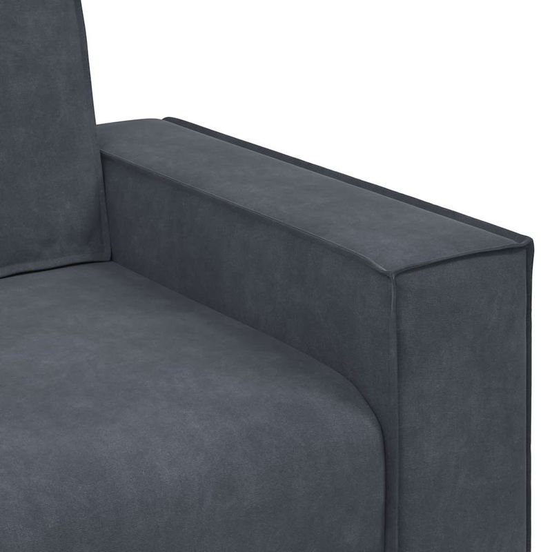 Casa si Gradina - Mobilier - Canapele si coltare - Canapele - Canapea cu 2 locuri, gri inchis, 140 cm, catifea - Infinity.ro
