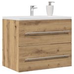 Casa si Gradina - Mobilier - Seturi de mobilier - Seturi baie - Dulap pentru chiuveta de baie Stejar Artisan Lemn prelucrat - Infinity.ro