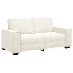 Casa si Gradina - Mobilier - Canapele si coltare - Canapele - Canapea cu 2 locuri, crem, 140 cm, catifea - Infinity.ro