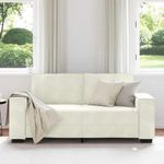 Casa si Gradina - Mobilier - Canapele si coltare - Canapele - Canapea cu 2 locuri, crem, 140 cm, catifea - Infinity.ro