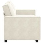 Casa si Gradina - Mobilier - Canapele si coltare - Canapele - Canapea cu 2 locuri, crem, 140 cm, catifea - Infinity.ro