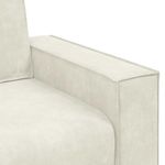 Casa si Gradina - Mobilier - Canapele si coltare - Canapele - Canapea cu 2 locuri, crem, 140 cm, catifea - Infinity.ro